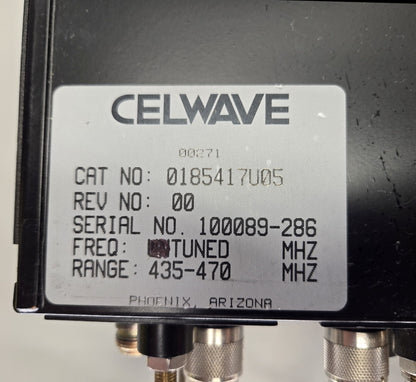 CELWAVE/RFS/MOTOROLA 6-CAVITY DUPLEXER 435-470Mhz (01854174U05)