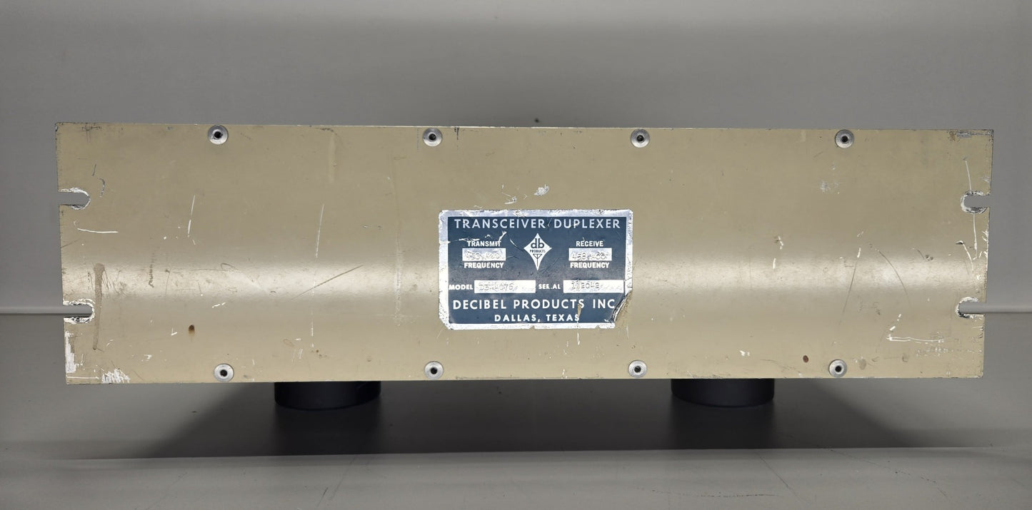 DECIBEL PRODUCTS INC TRANSCEIVER DUPLEXER 450-470 MHz (DB-4076)