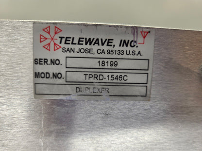 TELEWAVE INC 6-CAVITY DUPLEXER 148-174 MHz (TPRD-1546C)