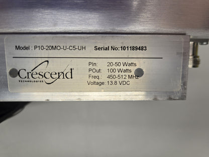 Crescend Technologies In-line P.A. 450-512 MHz (P10-20MO-U-C5-UH)