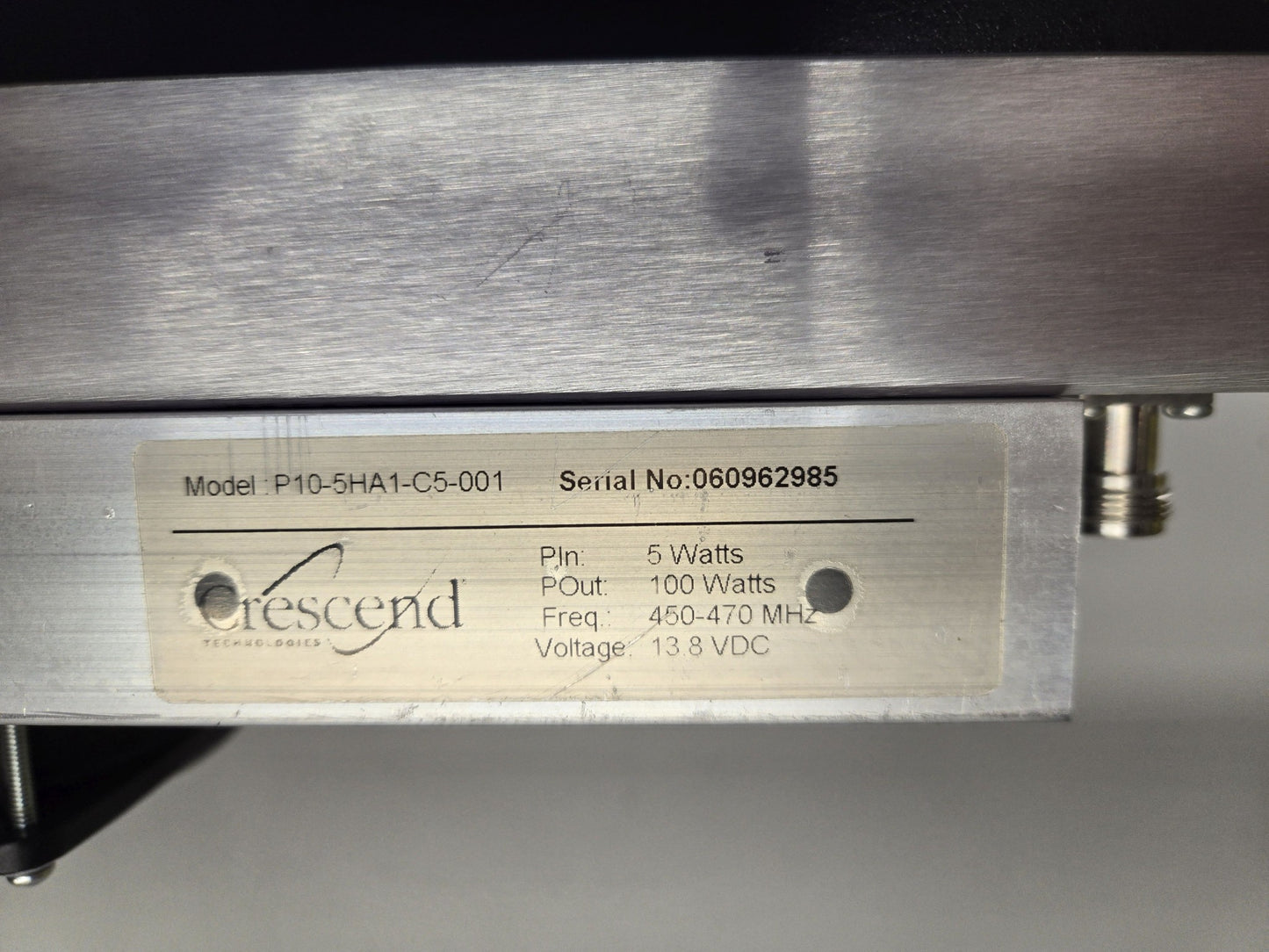 CRESCEND TECHNOLOGIES IN-LINE P.A., 450-470 MHz (P10-5HA1-C5-001)