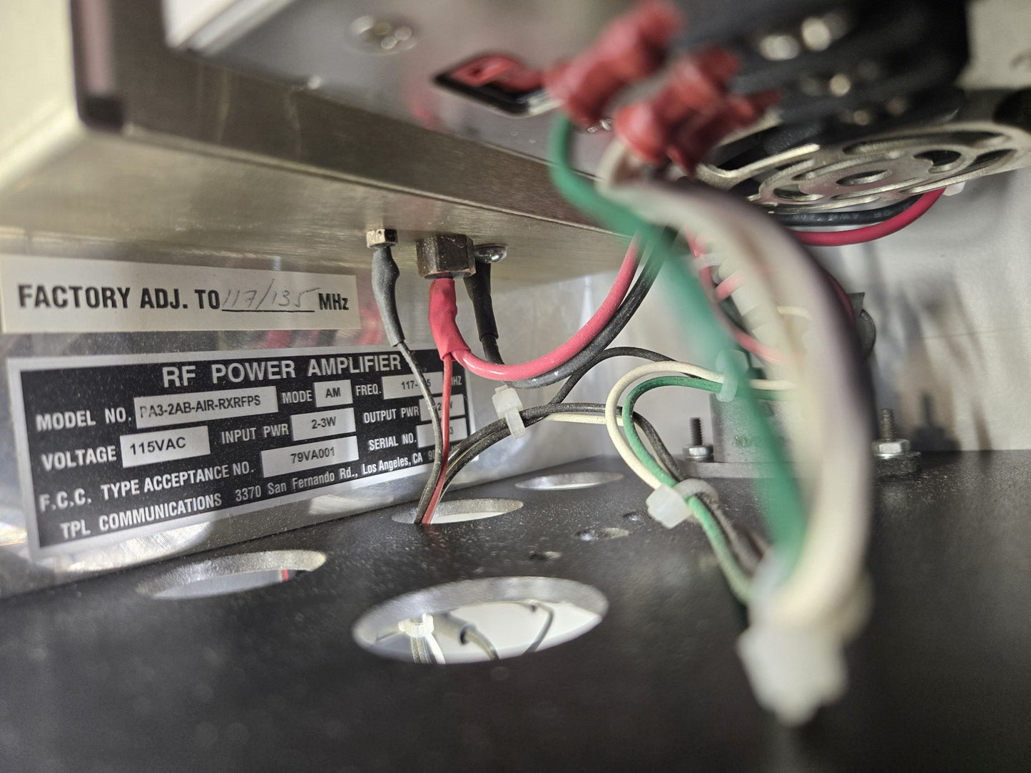 TPL COMMUNICATIONS RXR SERIES IN-LINE P.A., 117-135Mhz (PA3-2AB-AIR-RXRFPA)