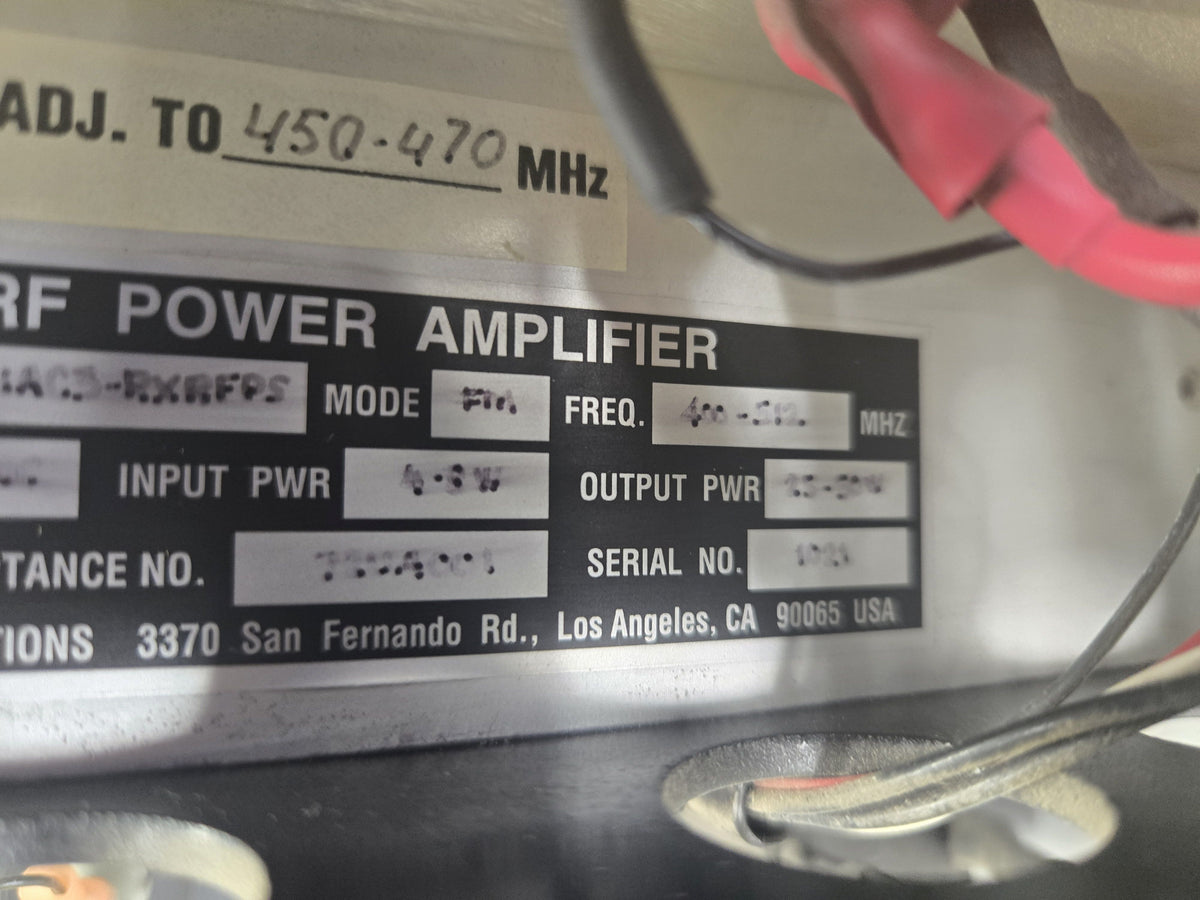 TPL COMMUNICATIONS RXR SERIES (PA6-1AC3-RXRFPS) 450-470 MHz IN-LINE P.A.