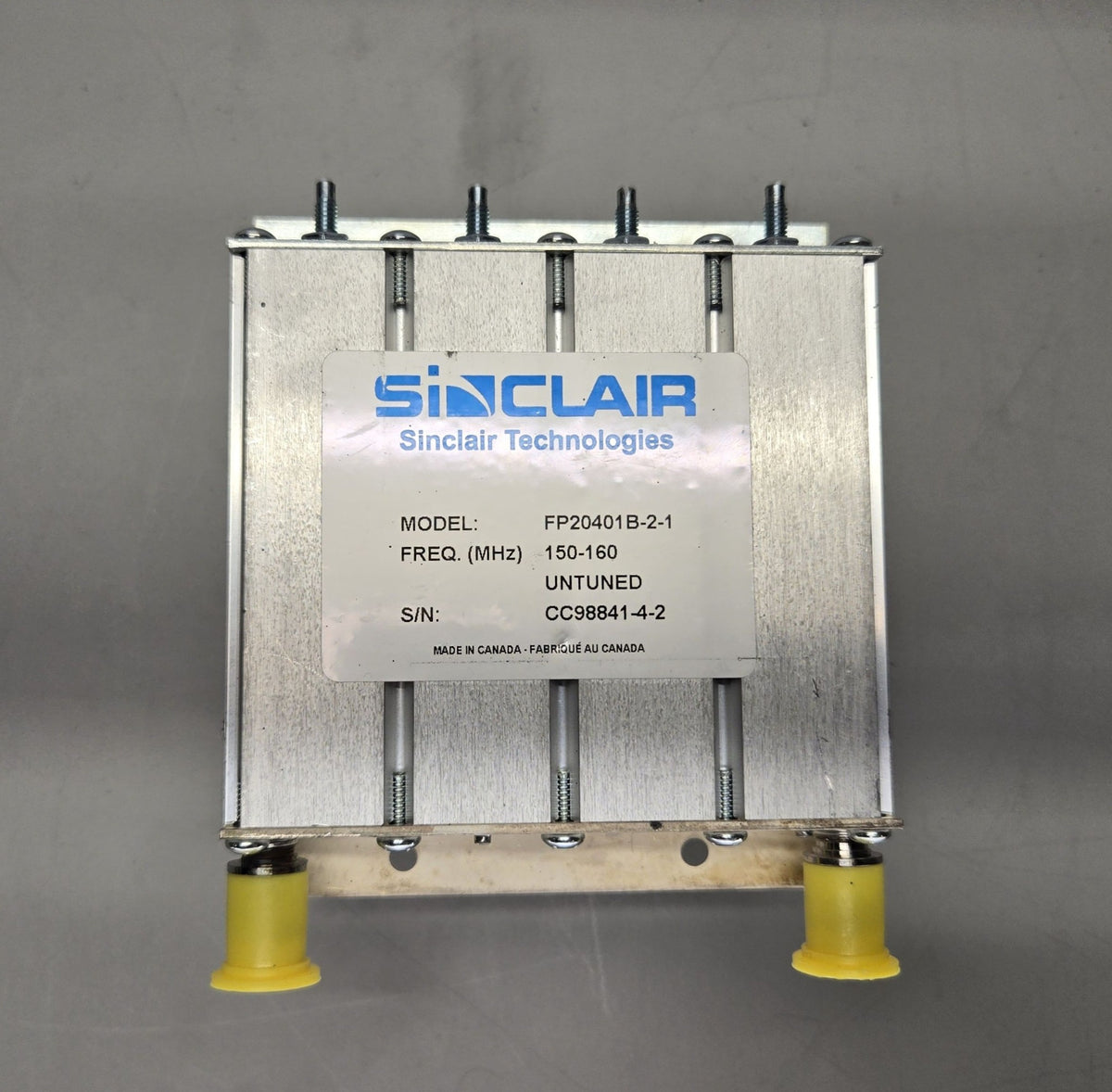 Sinclair FP20401B-2-1 (150-160 MHz) Preselector