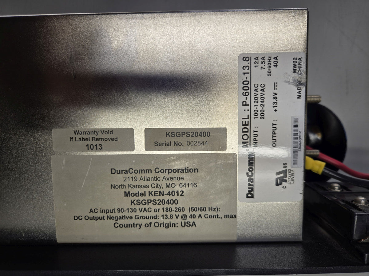 DuraComm Corporation Power Supply    MODEL#: RMF-4012 (KMF-4012)