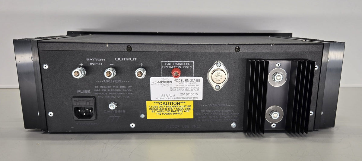 Astron RM-35A-BB Power Supply with Battery Backup
