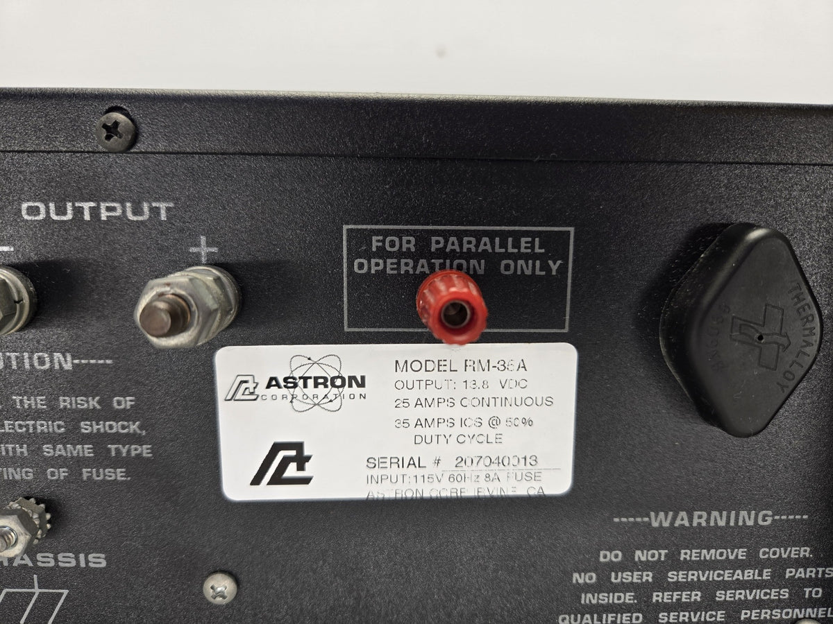 Astron RM-35A Linear Power Supply