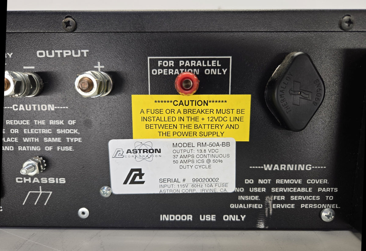 Astron RM-50A-BB Power Supply