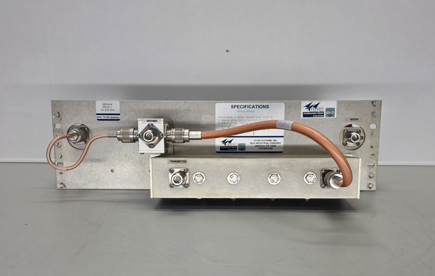 BTG TXRX SYSTEMS DUPLEXER 806-869Mhz (26-89A-01A)