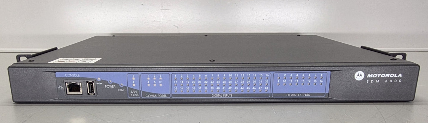 MOTOROLA SITE DEVICE MANAGER/SDM 3000 (F4544A) 48 VDC Input