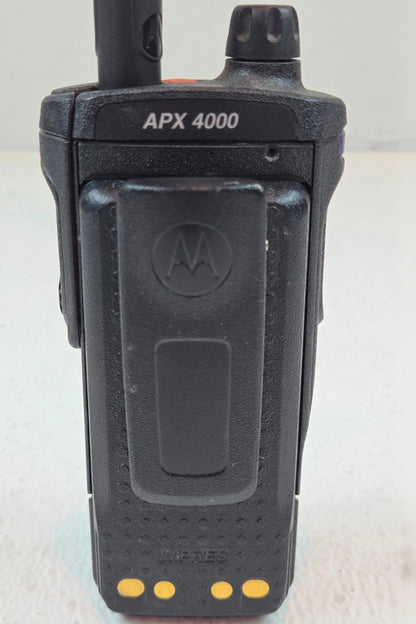 Motorola Portable APX 4000 7/800 MHz 763-870 MHz 512ch 2.5W Single