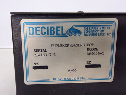 Decibel VHF Notch Duplexer (150-162 MHz) Model number:DB4056-C
