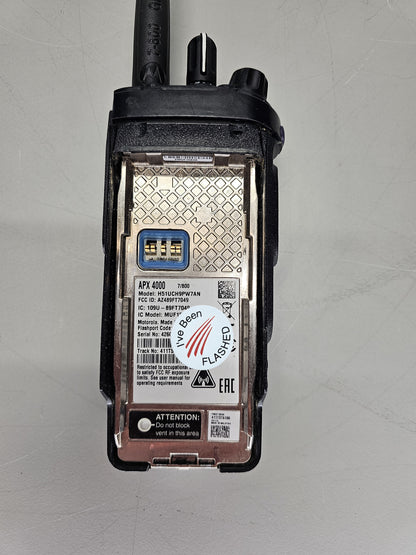 Motorola Portable APX4000 700/800 763-870 Mhz 512ch 3W M3 Dual