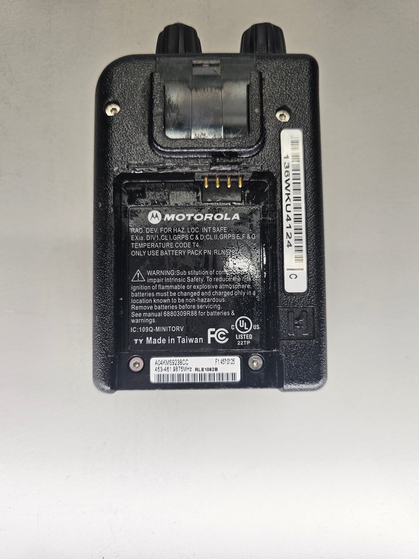 Motorola Pager Minitor V UHF 470-478 Mhz 2ch Stored Voice