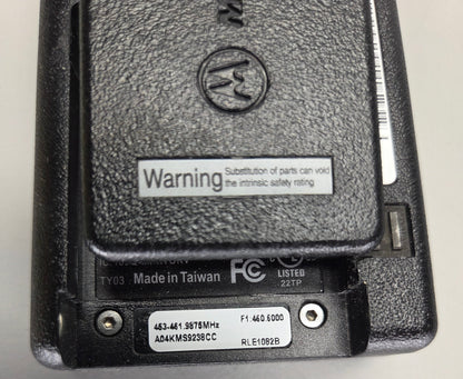 Motorola Pager Minitor V UHF 453-462 Mhz 1ch Stored Voice