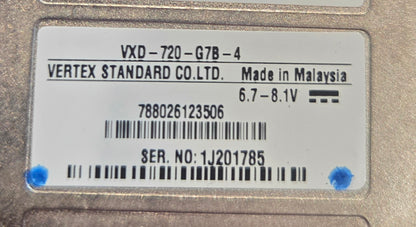 Vertex VXD-720-G7B-4 UHF 450-512 Mhz 512ch 4W