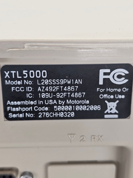 Motorola Mobile XTL5000 UHF 450-520 MHz Consolette