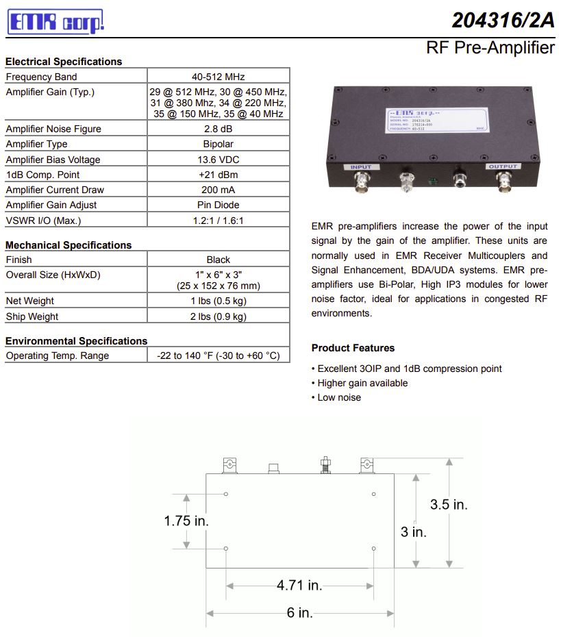EMR W65542/ CUSTOM UHF 3-Channel 18-Cavity Combiner/Duplexer