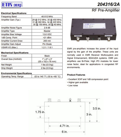 EMR W65542/ CUSTOM UHF 3-Channel 18-Cavity Combiner/Duplexer