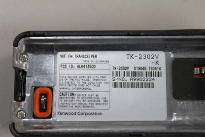 Kenwood TK-2302V-K VHF 16Ch 5w (136-174Mhz) Portable Radio