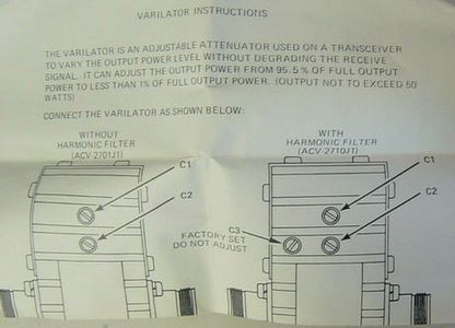 DBSPECTRA ACV2910J1MO (898-960 MHz) Varilator