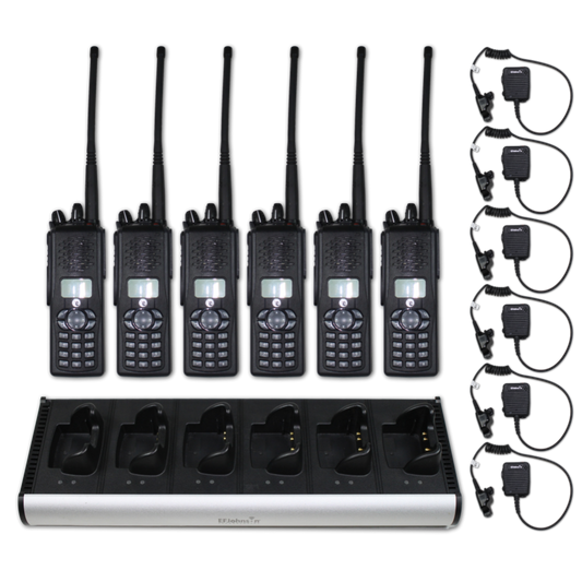 EF Johnson VP900 "Viking" Dual Band (VHF & 700/800 MHz) Portable Radio "6-Pack" (P25 Phase 2 TDMA)