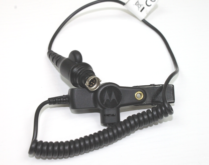 MOTOROLA HMN4104 APX Speaker Mic w/ RLN6424 RX-only earpiece for APX Models