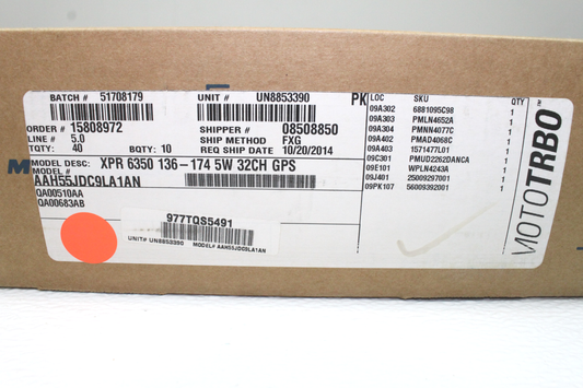 Motorola TRBO XPR6350 VHF (136-174MHz) Portable Radio NEW (OS) DEMO UNITS