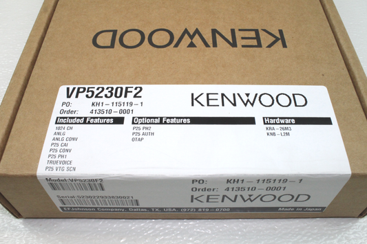 Kenwood EF Johnson VP5230 F2 VHF 136-174Mhz P25 Trunking Phase 2 NEW