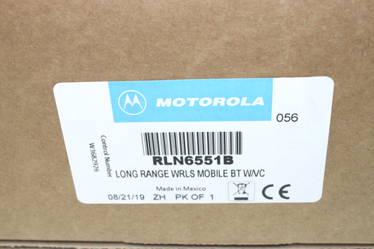 Motorola RLN6551B Long Range Wireless/Bluetooth Speaker Mic Kit w/ Vehicle Charger (APX, XPR, XTL) NEW