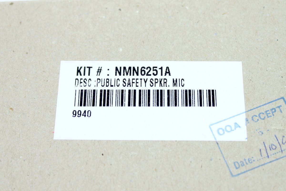 Motorola NMN6251A Public Safety Mic w/RF Adapter (New)