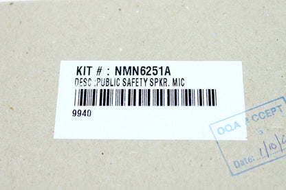 Motorola NMN6251A Public Safety Mic w/RF Adapter (New)