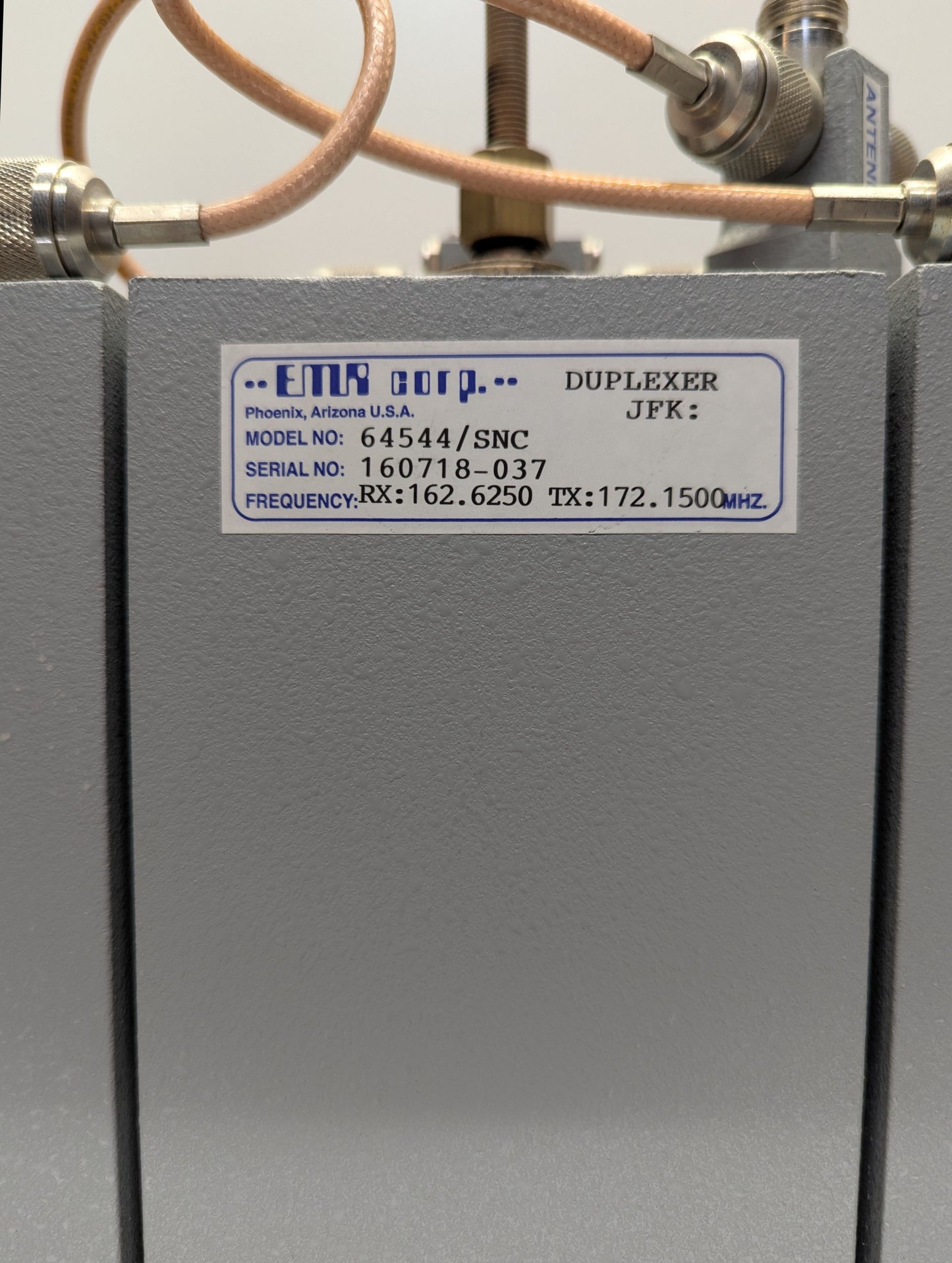 EMR CORP Pass Notch Antenna Duplexer 64544/SNC
