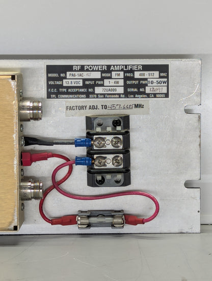 TPL Communications PA6-1AC-RS (400-512 MHz) 50 Watt Power Amplifier