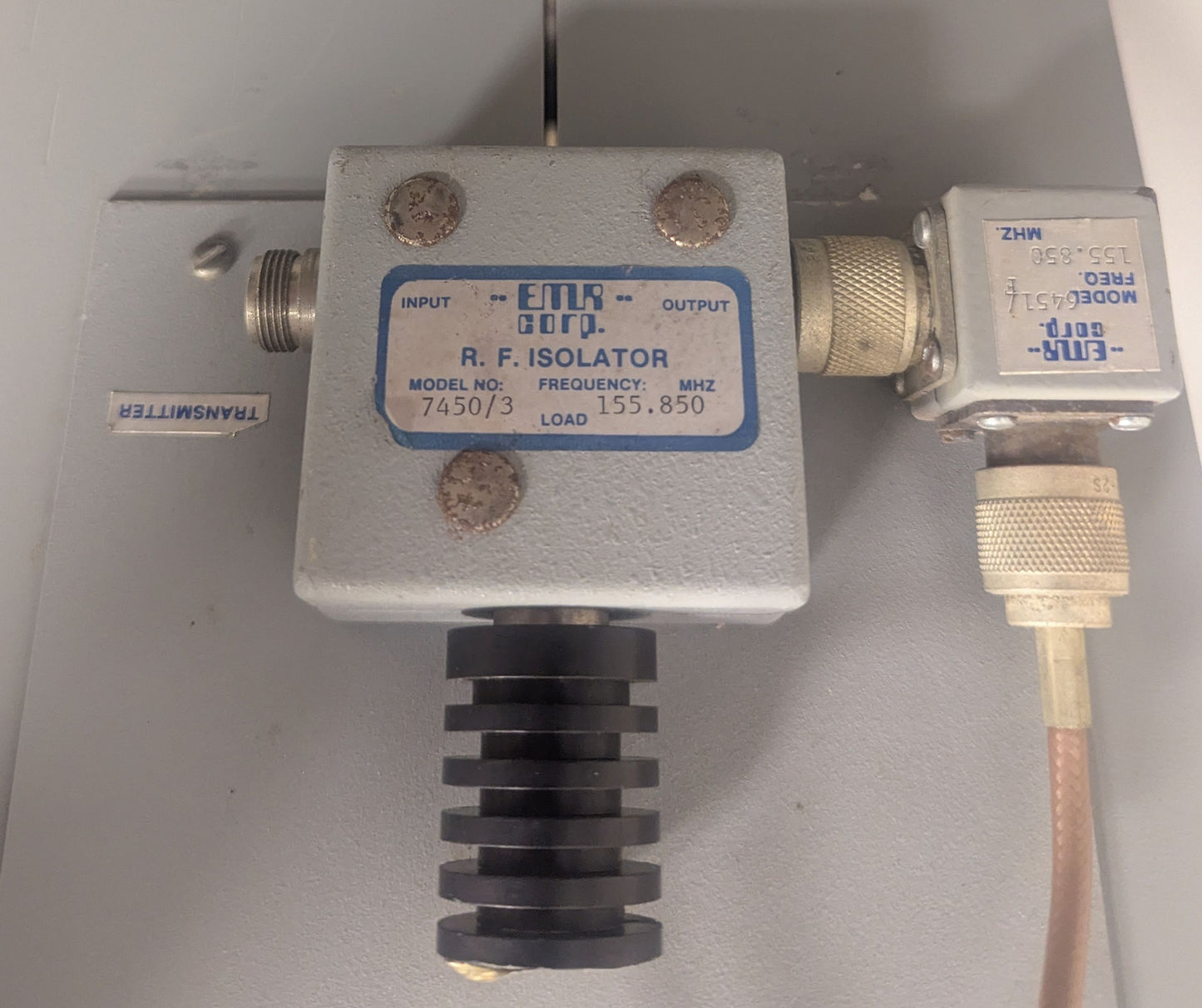 EMR W64544-SL1-1 VHF Iso-Plexer with Single-Stage Isolator