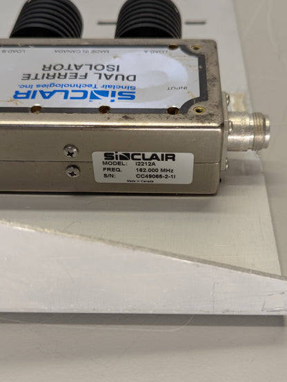 Sinclair 2-ch. VHF Hybrid Combiner  TC2212