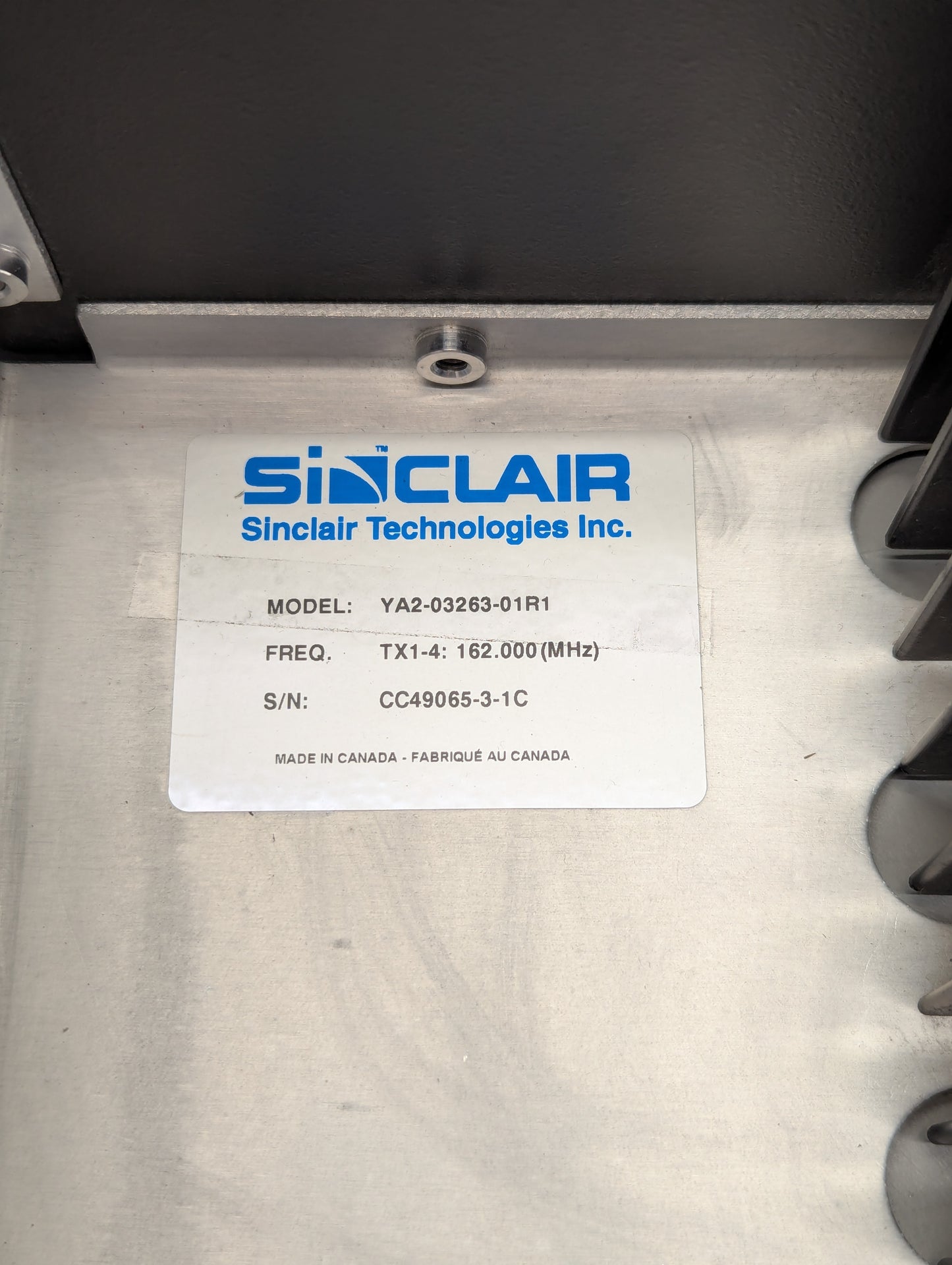 Sinclair 2-ch. VHF Hybrid Combiner  TC2212