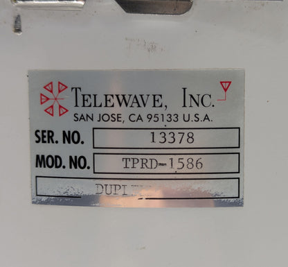 TELEWAVE TPRD-1586 VHF DUPLEXER 148-174MHZ