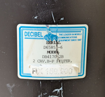 DECIBEL VHF DUPLEXER Dual DB4170-2B 144-174MHz
