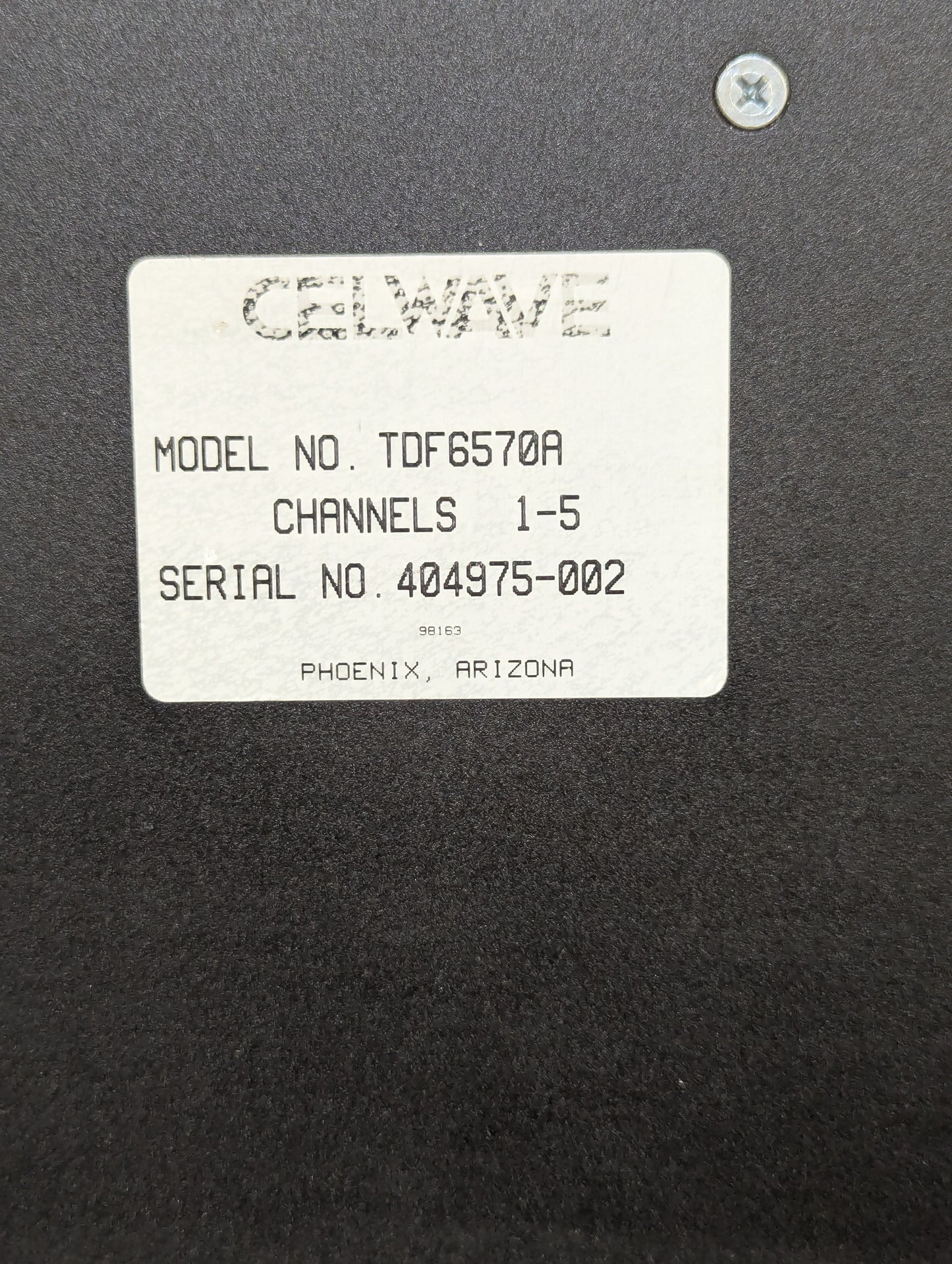 CELWAVE TDF6570A 5-CH 800 MHz COMBINER