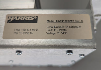 HARRIS VHF EA101292V12 P.A.
