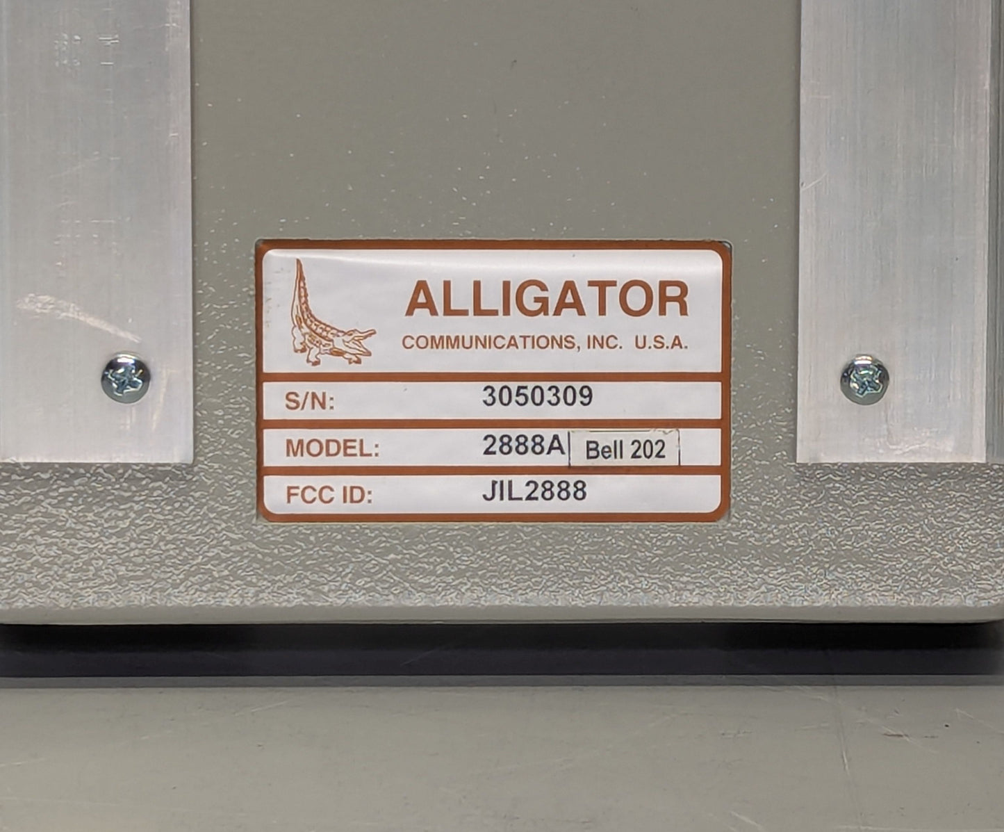 ALLIGATOR DATA TRANSPORT RADIO 2888A w/ Bell 202 Modem