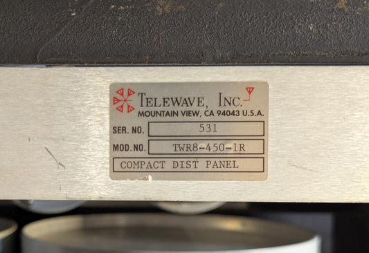 TELEWAVE M101-450-8TRM UHF 6-Chan COMBINER with Optional Rx Multicoupler