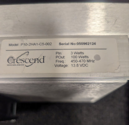 CRESCEND TECHNOLOGIES (P10-2HA1-C5-002) 450-470 MHz IN-LINE P.A