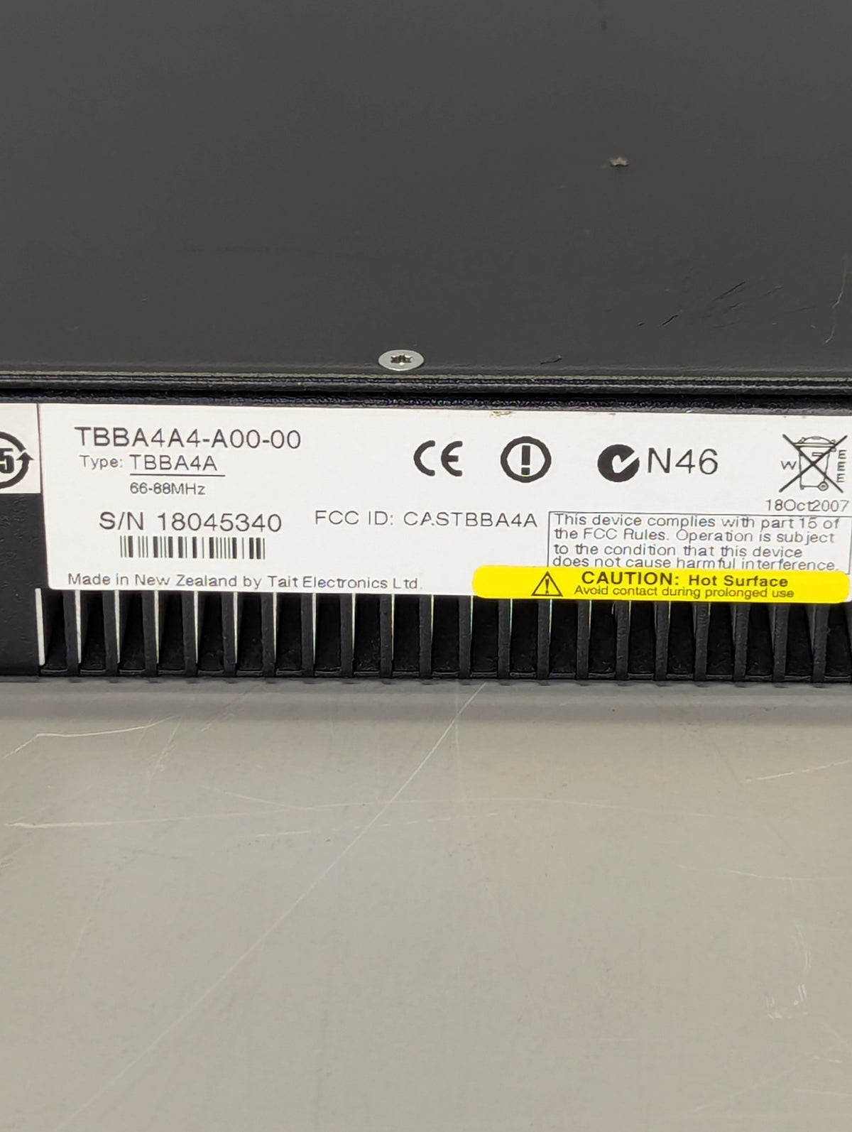 TAIT TB7100 Lowband Base Station TBBA4A4-A00-00-B (DC ONLY)