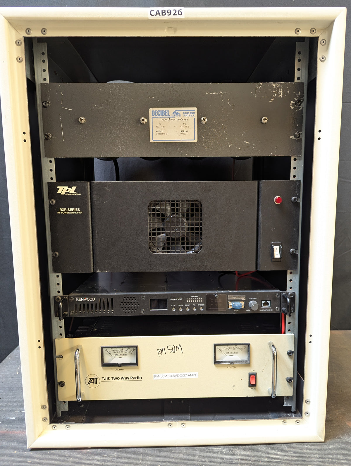 Kenwood NXR-800-K UHF Repeater Cabinet CAB926