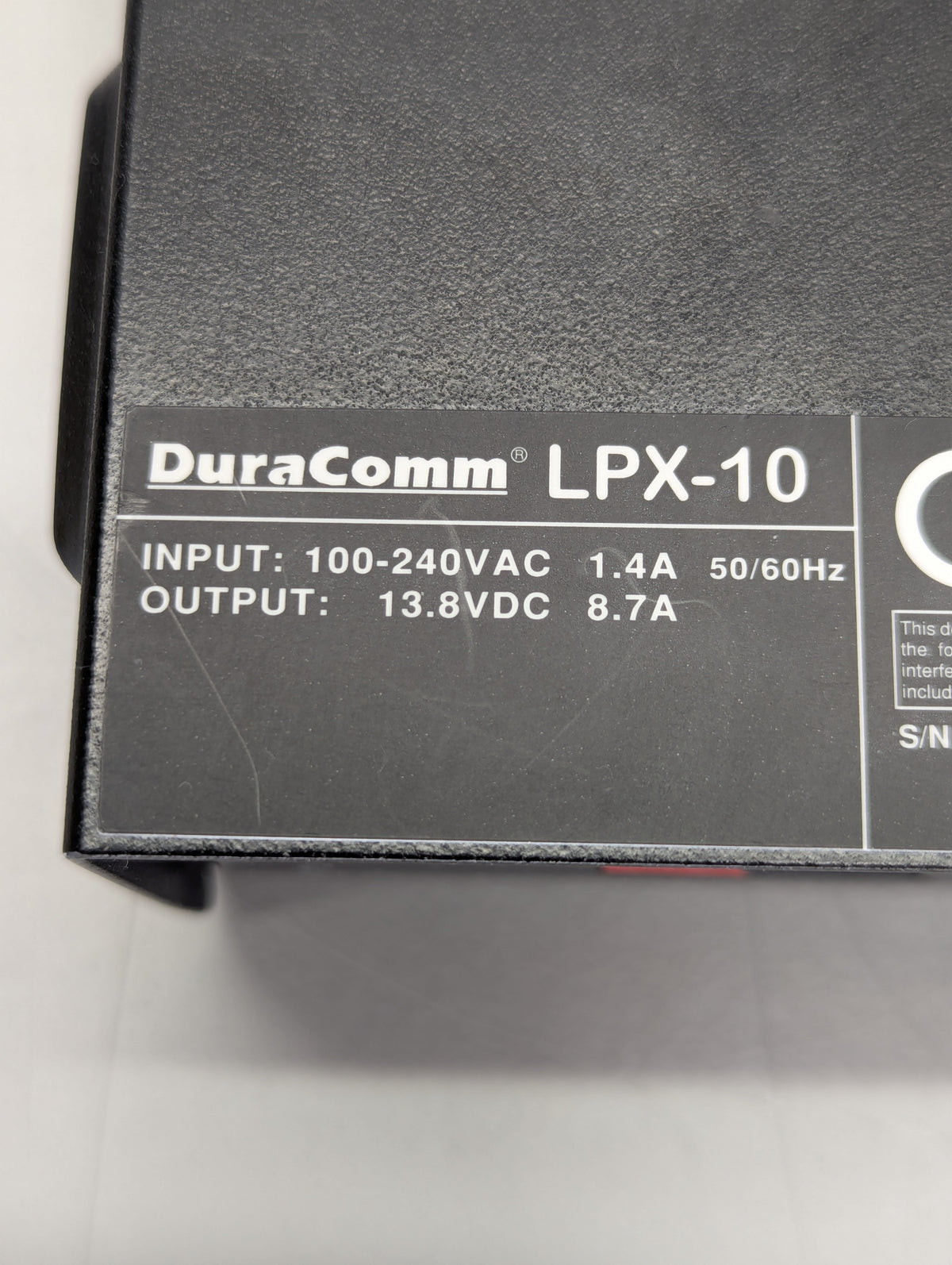 DuraComm LPX-10 Power Supply