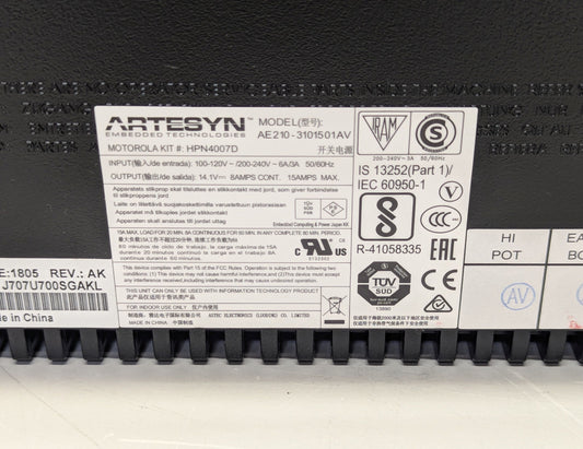 Artesyn Switching Power Supply (Moto PN HPN4007)