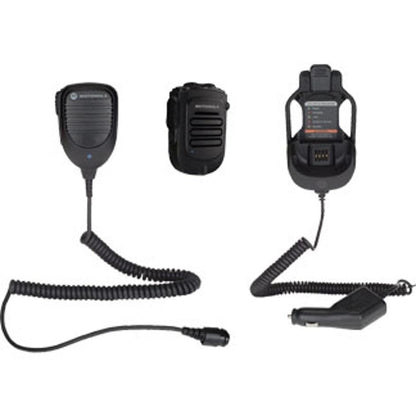 Motorola RLN6551B Long Range Wireless/Bluetooth Speaker Mic Kit w/ Vehicle Charger (APX, XPR, XTL)