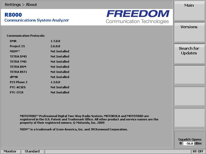 Astronics General Dynamics Freedom R8000B Communications Service Monitor